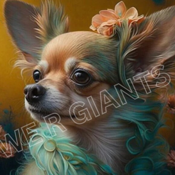 CHIHUAHUA ART PRINT POSTER 11X17- GREAT GIFT FOR CHIHUAHUA LOVERS - Picture 2 of 2